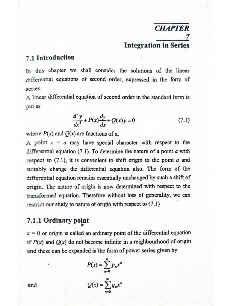 MMK Chowdhury - Series Solution | PDF