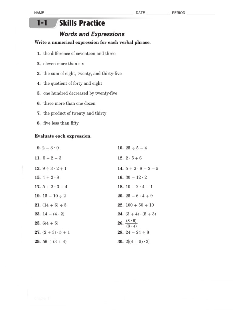 Words and Expressions | PDF