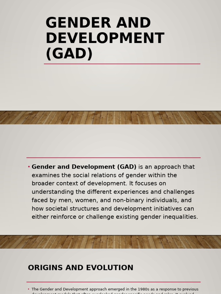 1.4 Gender and Development (GAD) | PDF