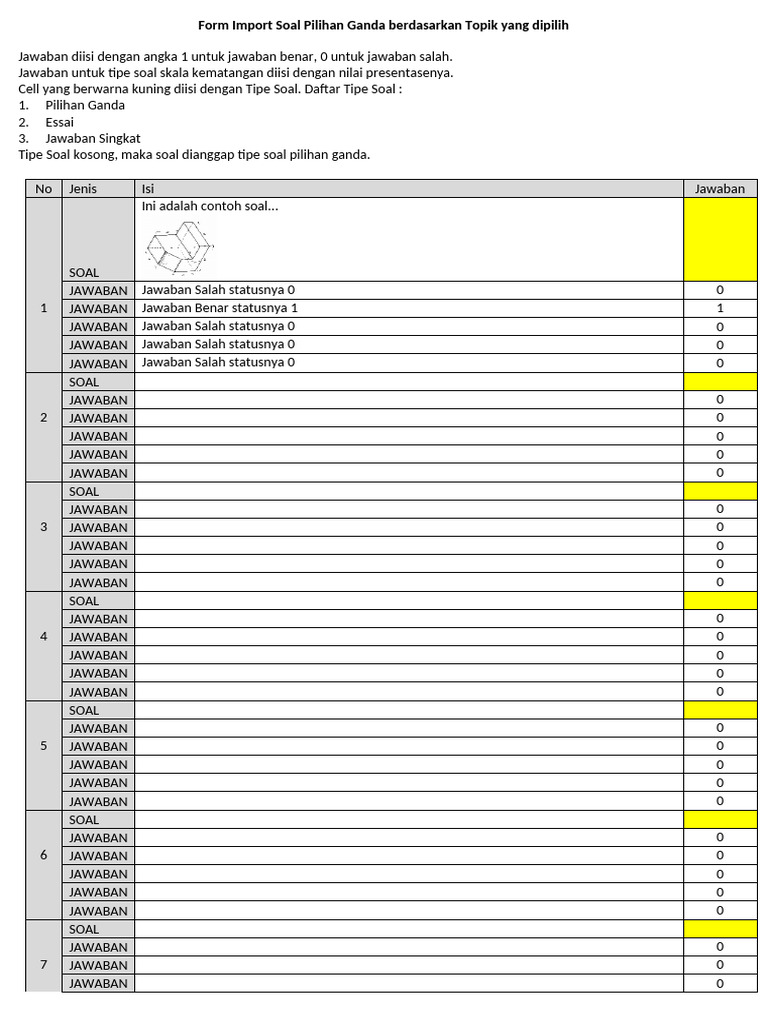 AM Form-Soal-Ganda | PDF