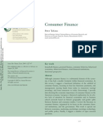 Consumer Finance - Peter Tufano