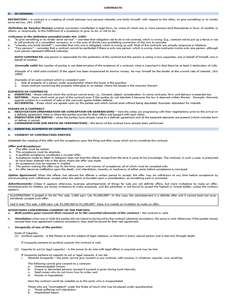Contracts | PDF