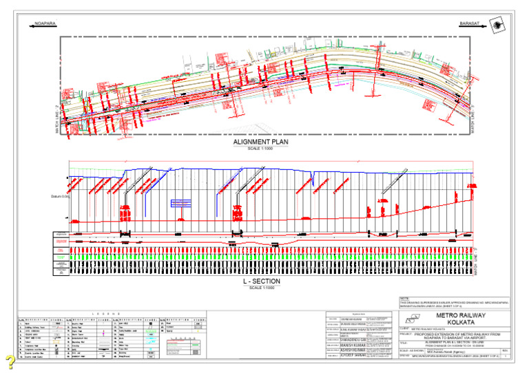 Alignmentplanlsection-Dnlinech9 0kmtoch10 0KM | PDF