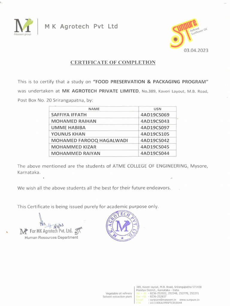 OS - Cert of Completion-ATME College-Mar2023 | PDF
