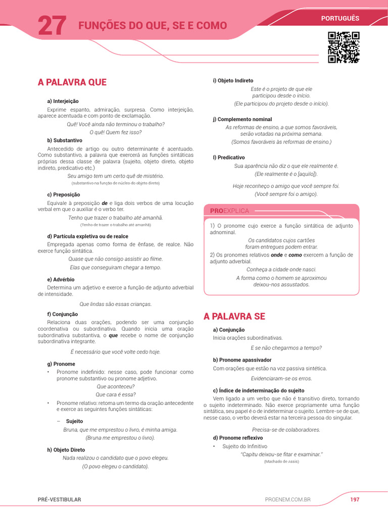 Funções Do Que Se E Como Pdf