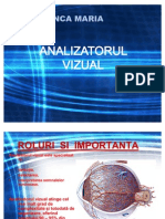 Analizatorul Vizual - Curs An II, Fac. Medicina (Umana)