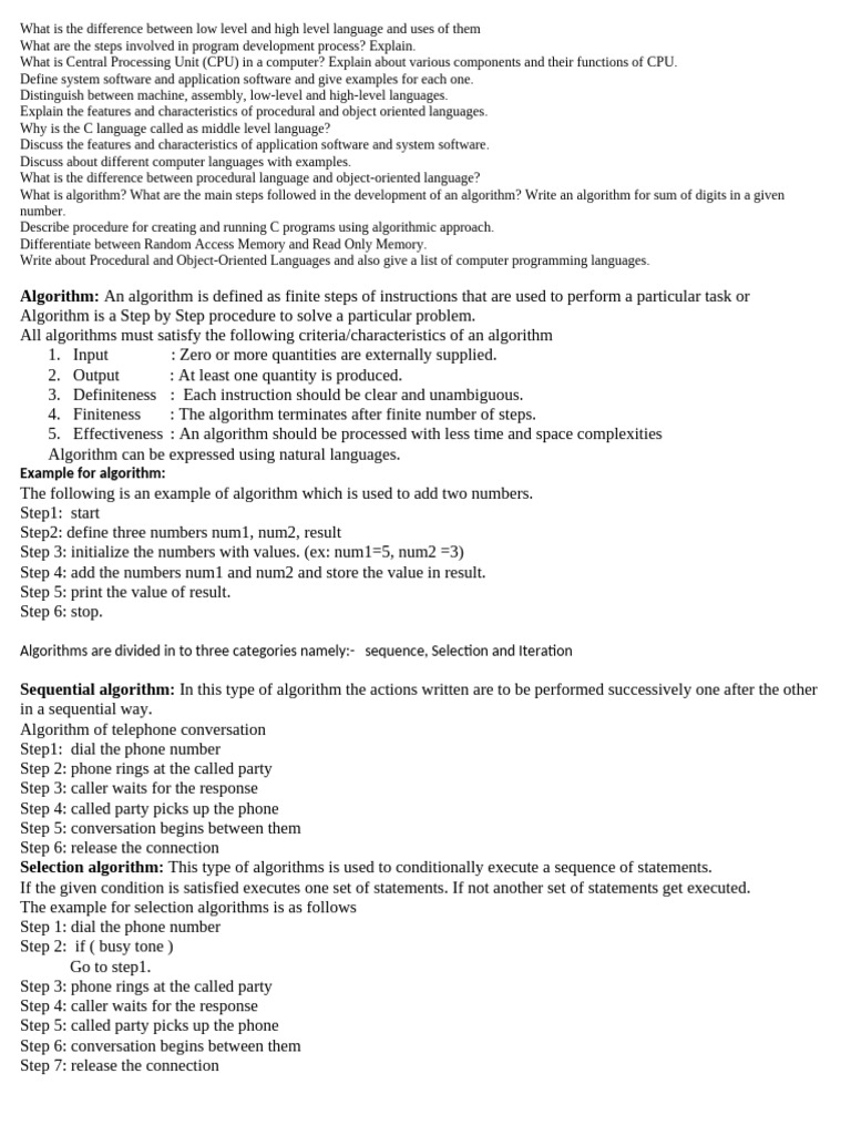 C All Units Notes | PDF