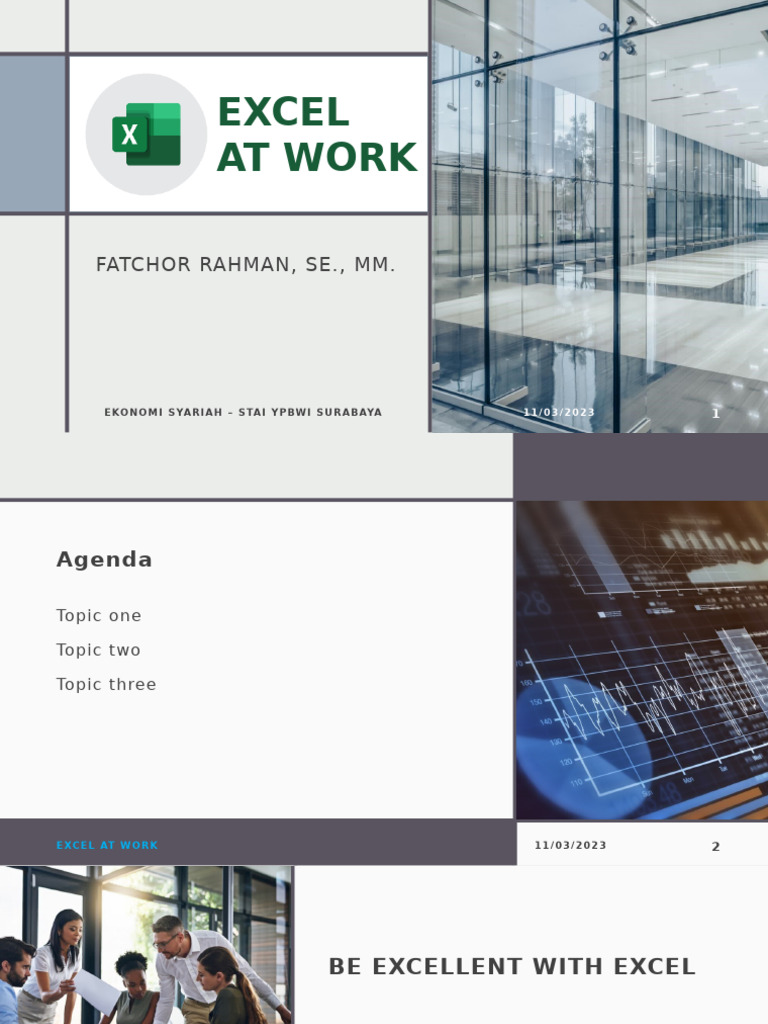 Excel at Work | PDF