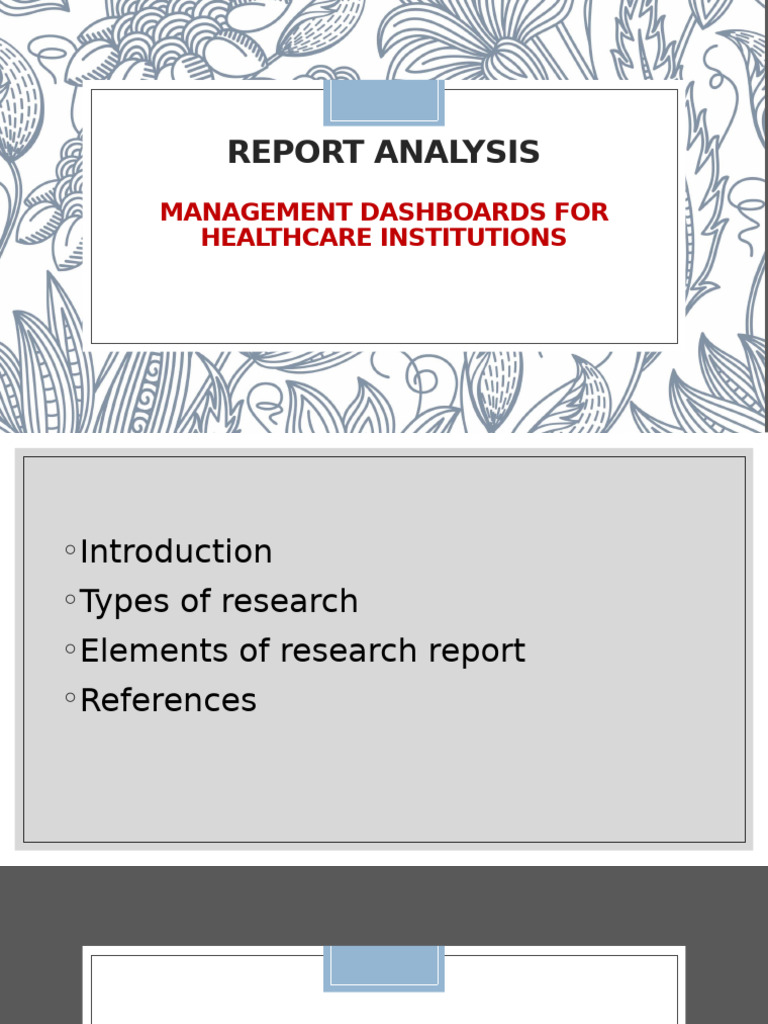 Healthcare Management Dashboards Analysis | PDF | Electronic Health ...
