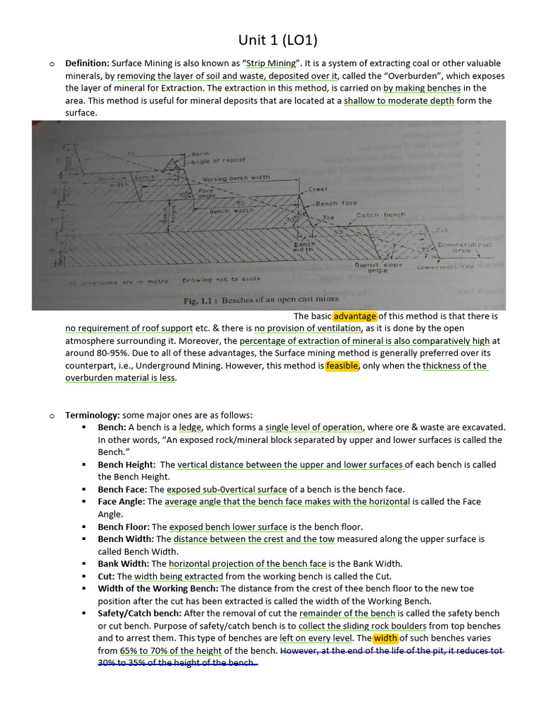 Surface Mining Methods Explained | PDF | Coal Mining | Home & Garden
