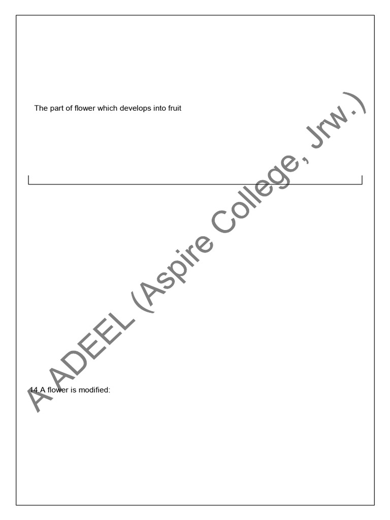 1st Bio CH 9 Mcqs | PDF