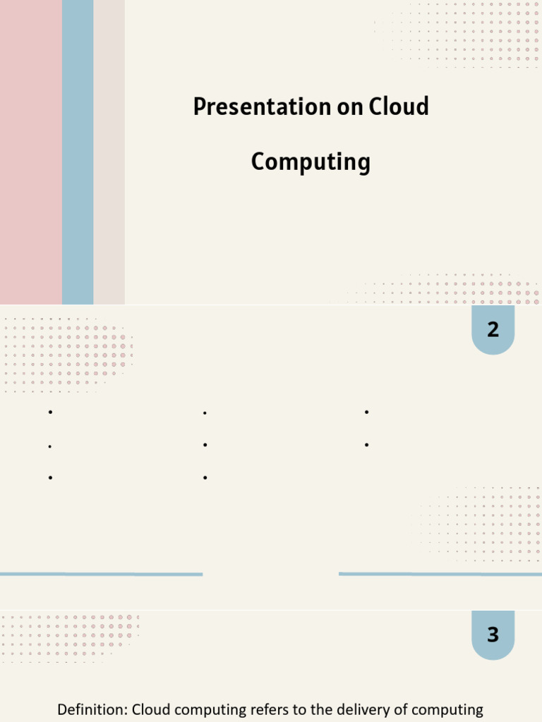 Presentation On Cloud Computing: Presented By: Pragya Panwar | PDF