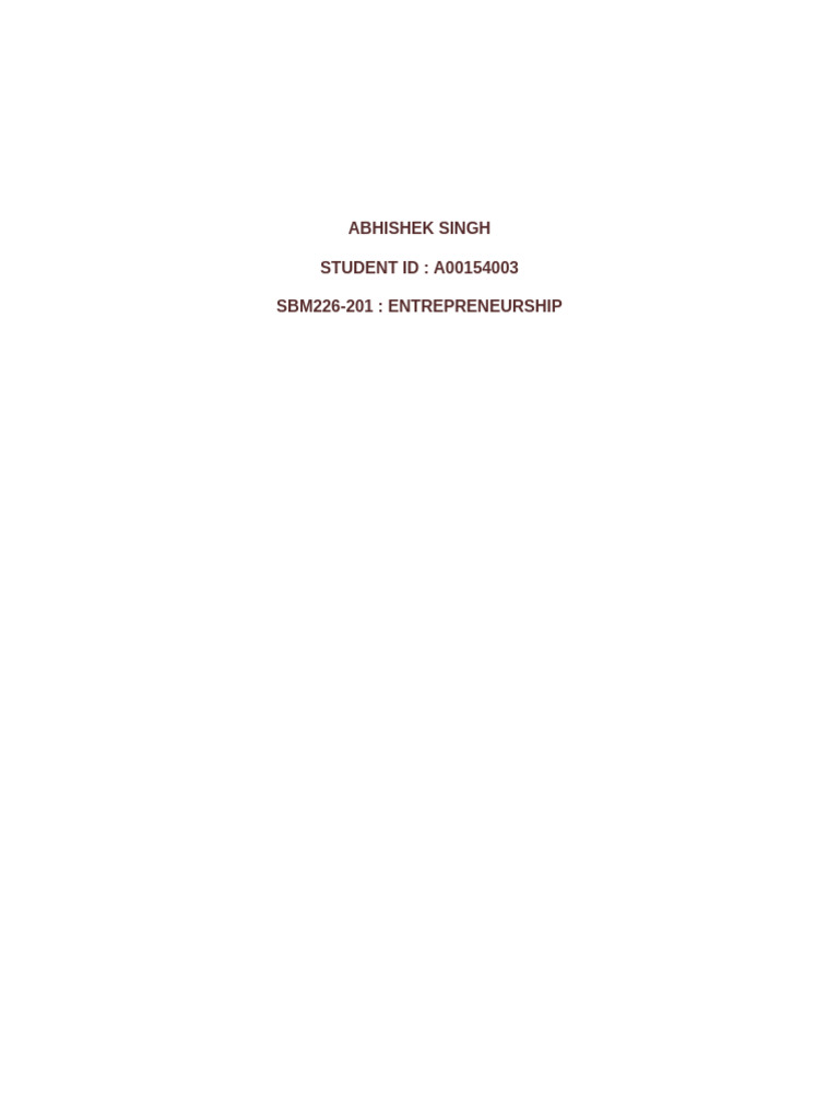 Abhishek - Tim Hortons - 2 | PDF