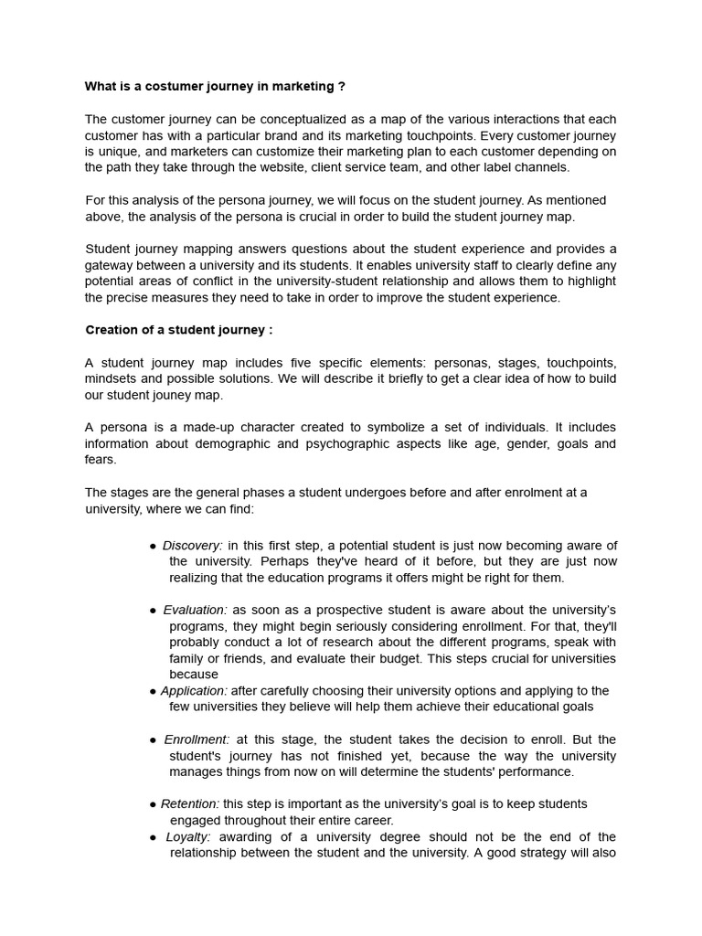 Student Journey | PDF