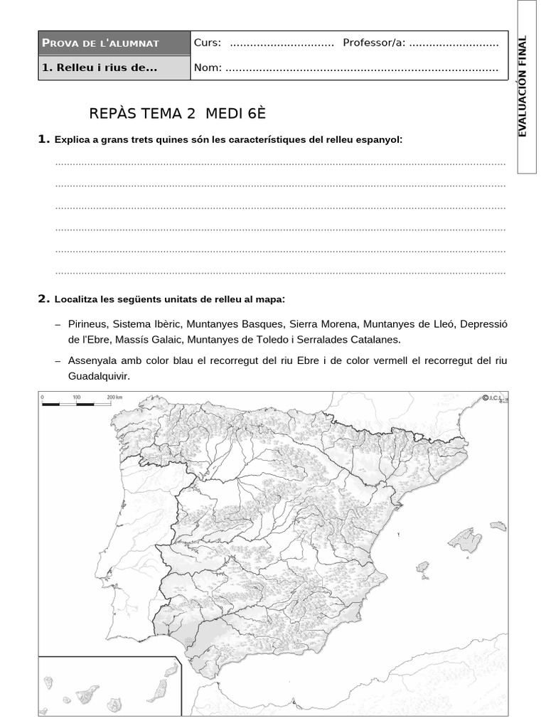 Repàs Tema 2 Medi 6è | PDF