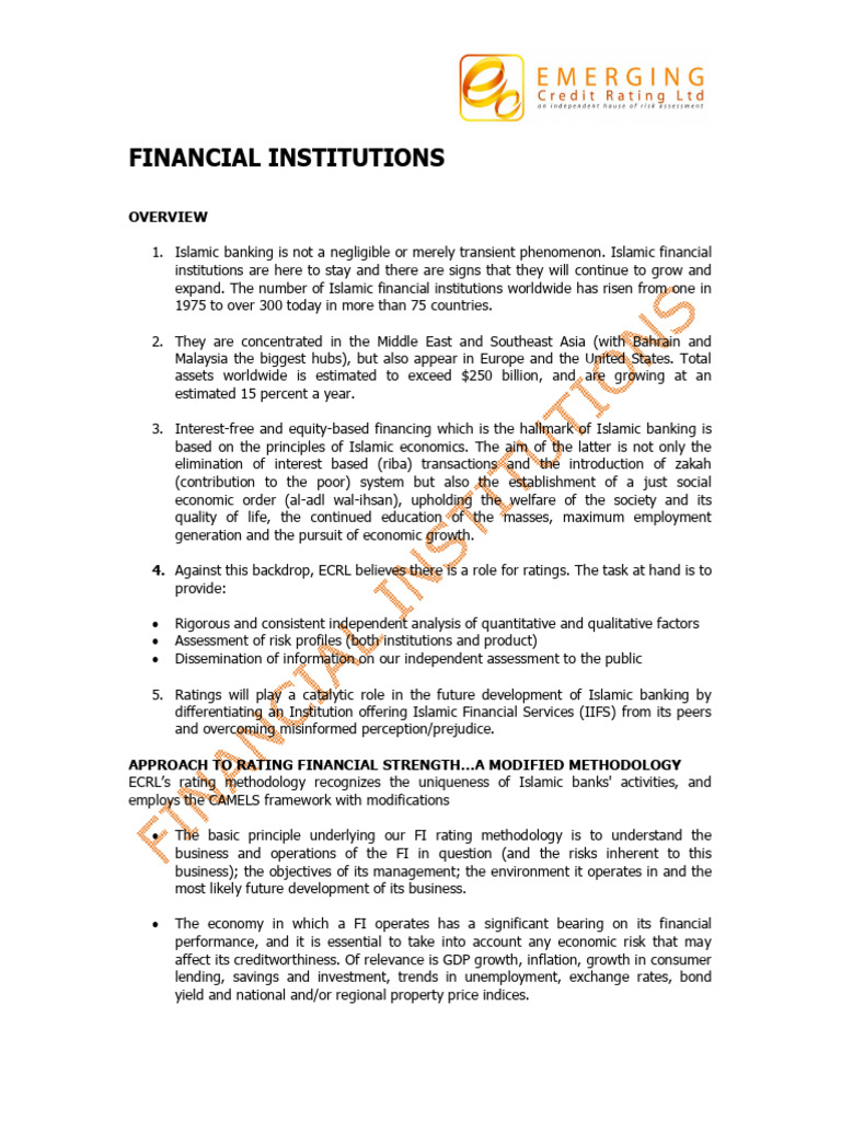 Islamic Banking Growth and Rating Methodology | PDF | Market Liquidity ...
