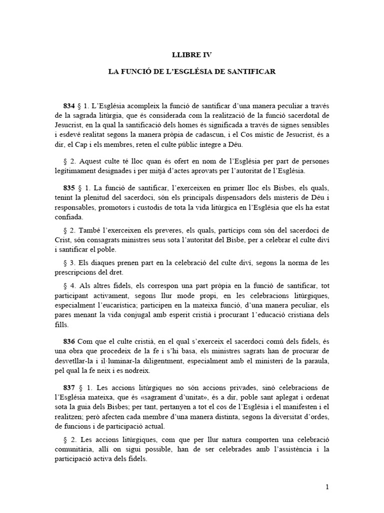 04 CIC Llibre IV Catala | PDF