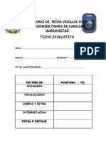 I Concurso de PeÑas Criollas Inter Seccionesde Padres de Familias