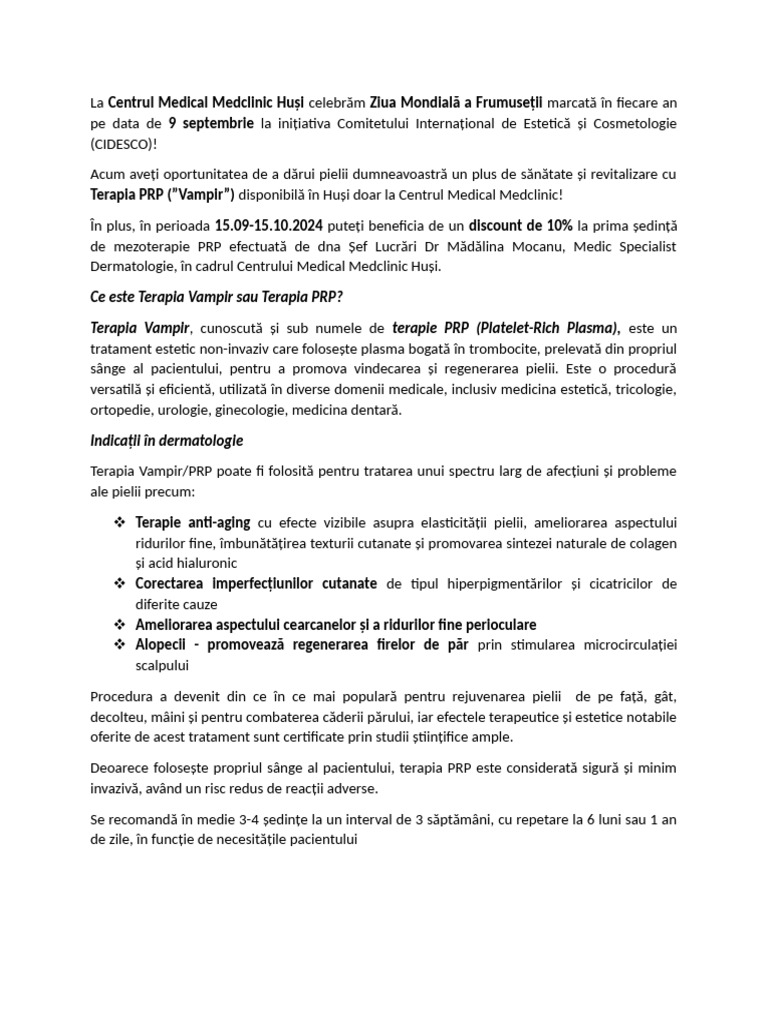 Postare PRP | PDF