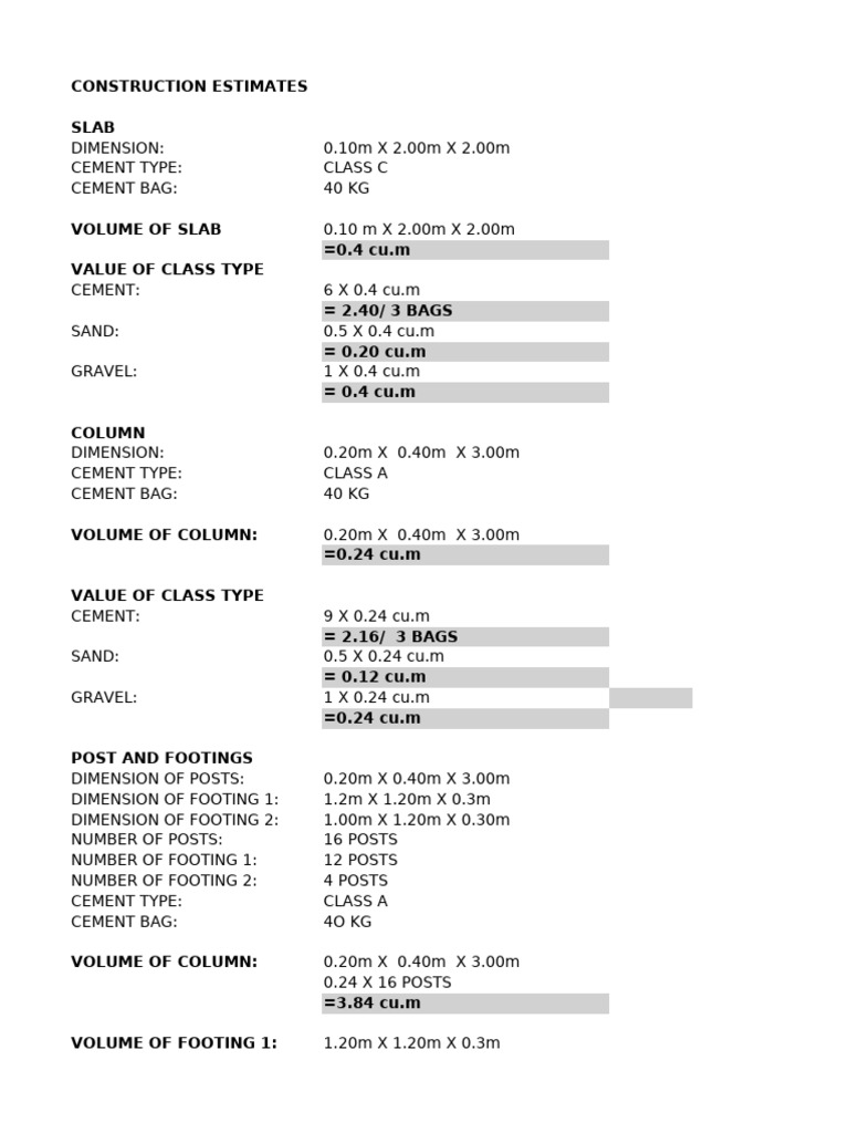 Estimations | PDF