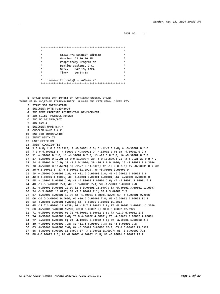 Structural Analysis Final | PDF | Computing | Home & Garden