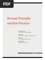Recount Principles and Best Practices