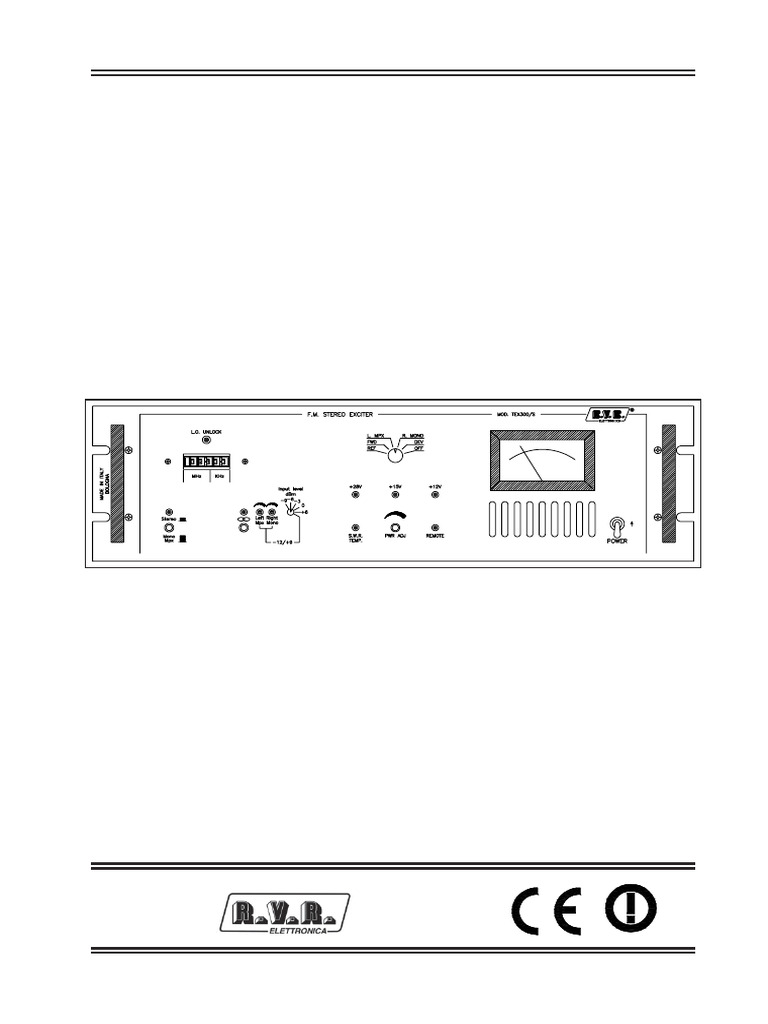 Transmisor de Radio RVR Tex 300 - S Diagrama Completo | PDF