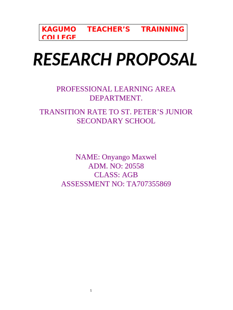 Factors Influencing Transition Rate To ST | PDF