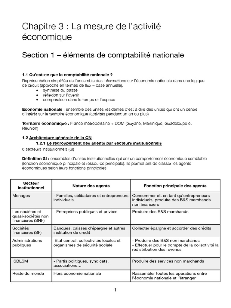 Emplois et ressources en comptabilité nationale | PDF | Comptabilité ...
