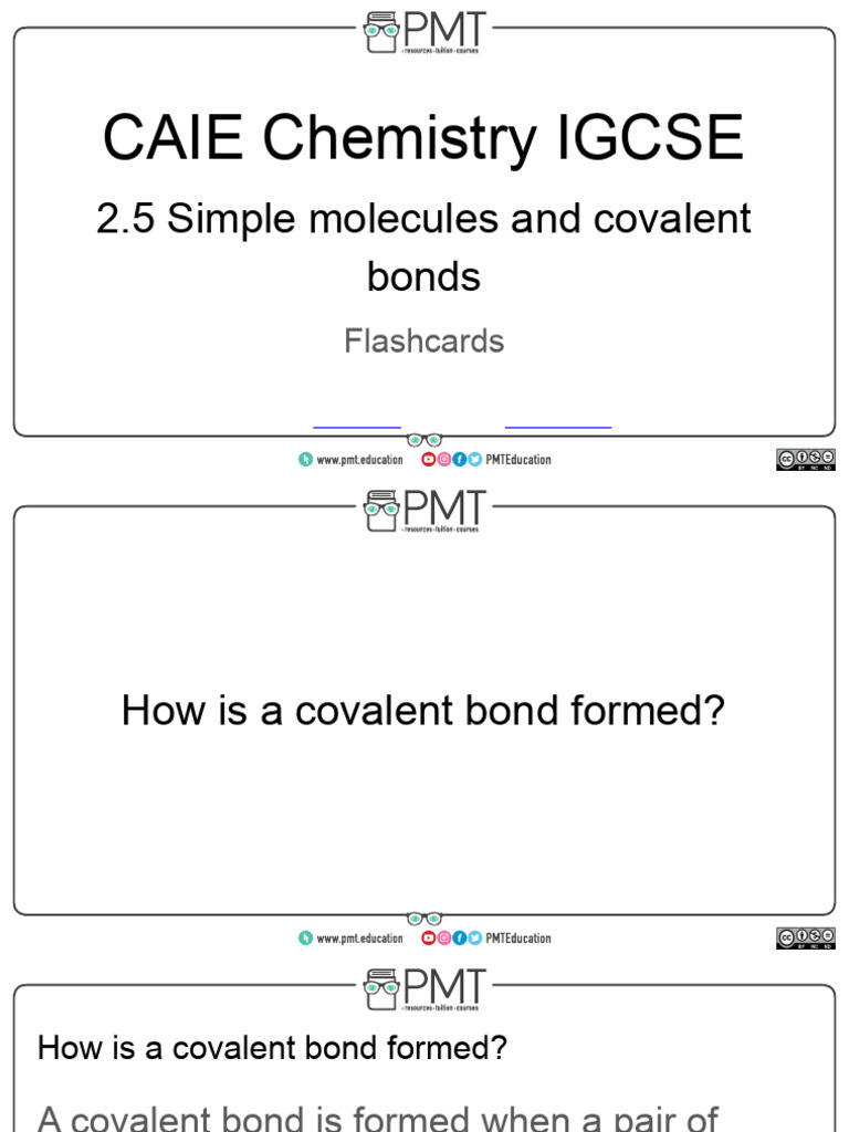 2.5 Simple Molecules and Covalent Bonds | PDF
