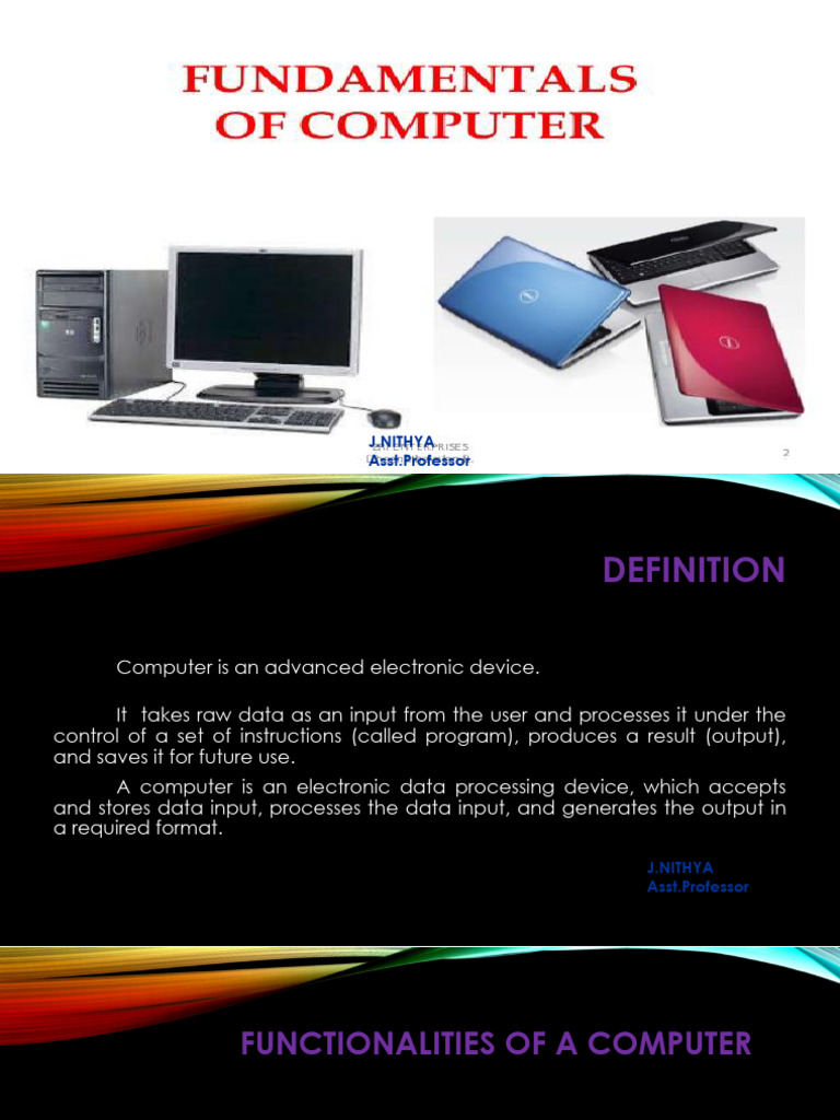 COMPUTER FUNDAMENTALS | PDF
