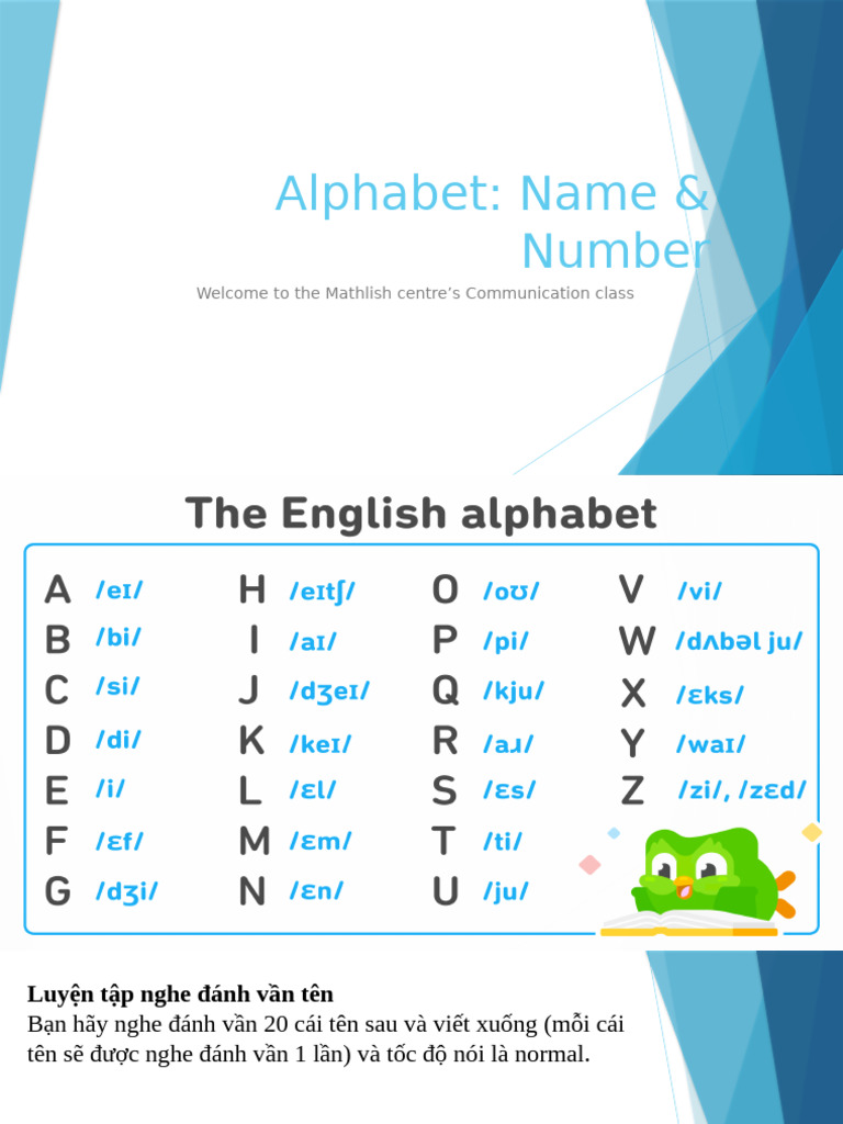 Alphabet Name & Number | PDF