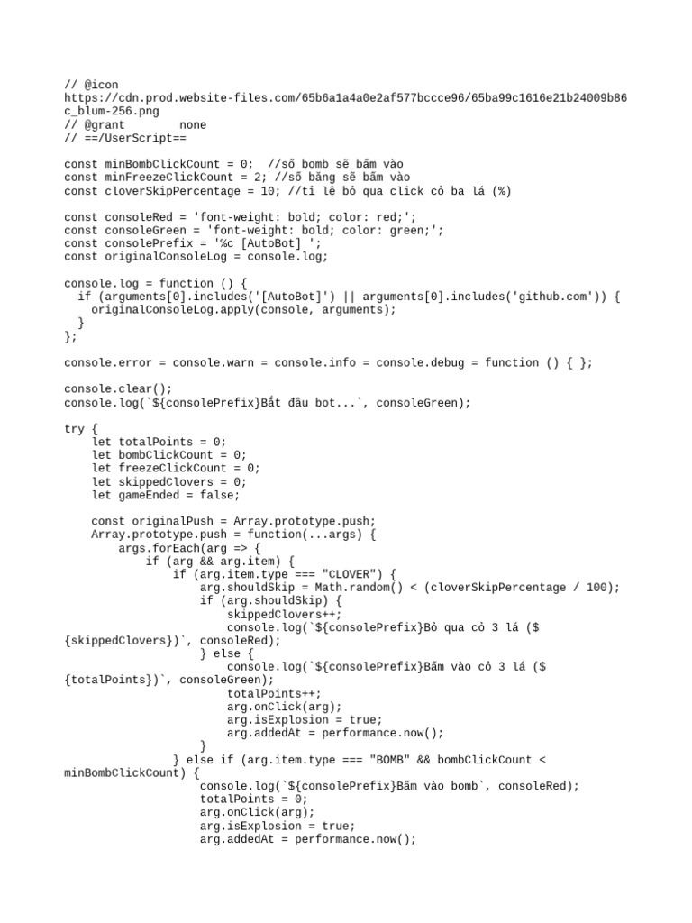 Script - Blum - Sao Chép | PDF