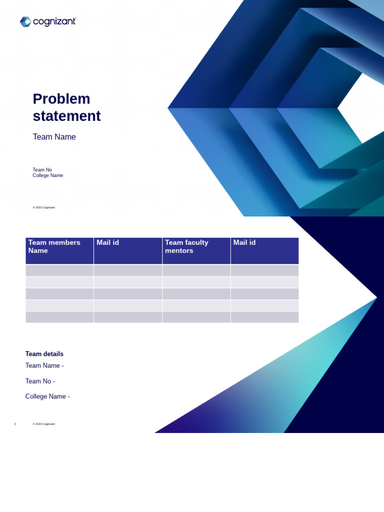 Cts Techathon PPT Template | PDF