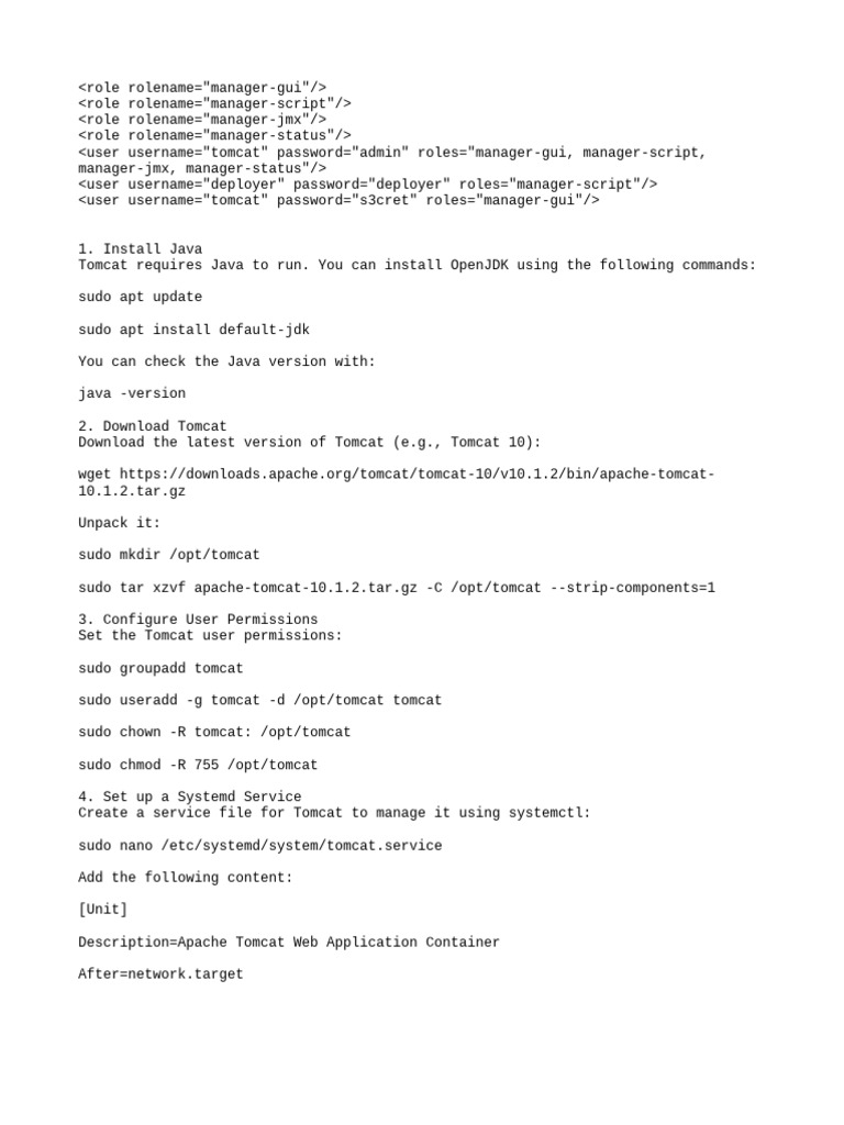 Tomcat | PDF