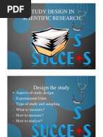 Study Design in Scientific Research