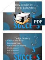 Study Design in Scientific Research