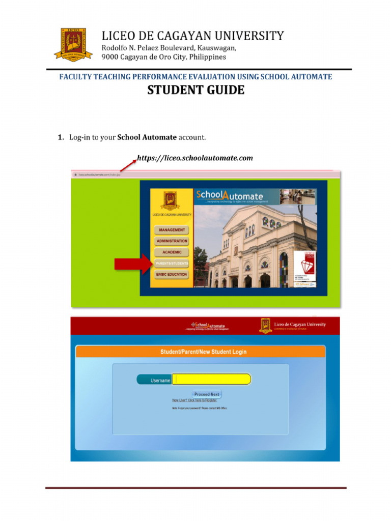 Teaching Performance Evaluation Using School Automate 1 | PDF