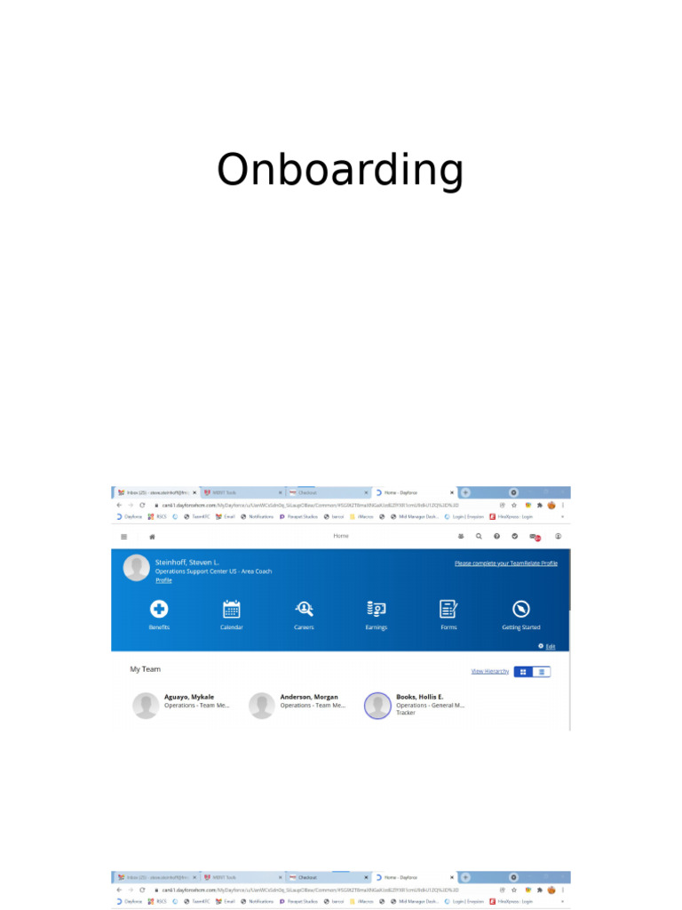 Onboarding With Dayforce | PDF