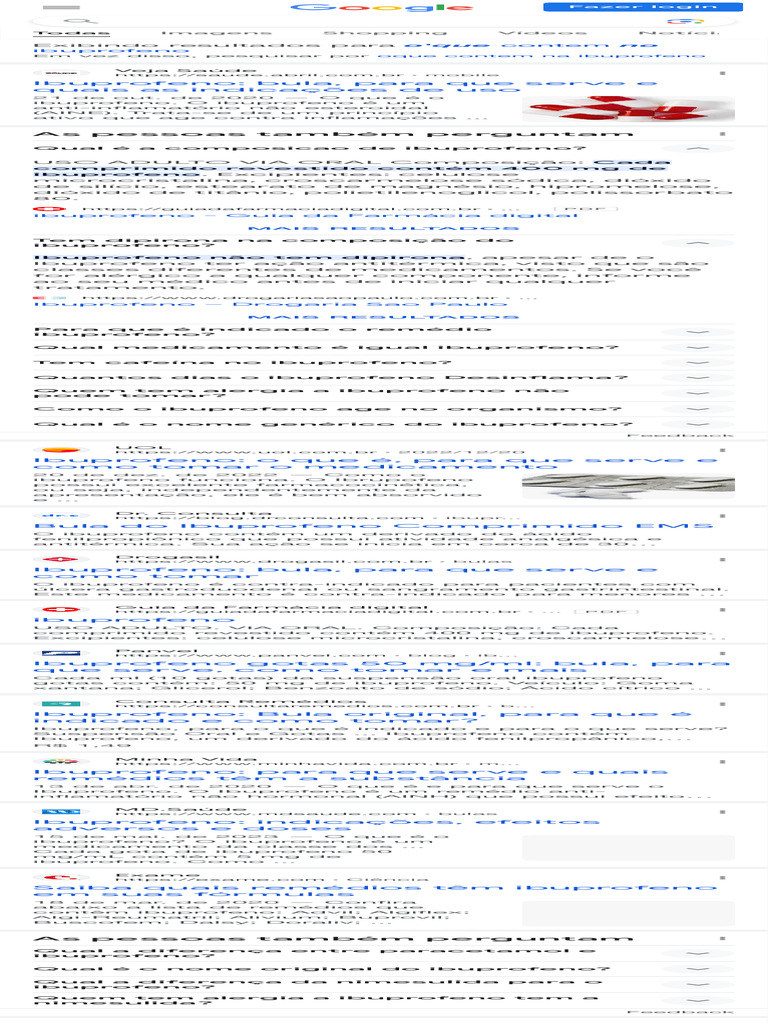 Oque Contem Na Ibuprofeno - Pesquisa Google | PDF
