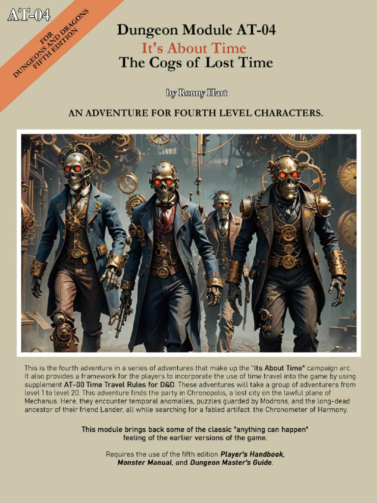 AT-04 The Cogs of Lost Time | PDF