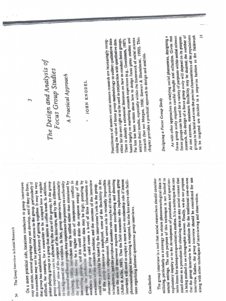 Group Interview FGD 1 | PDF
