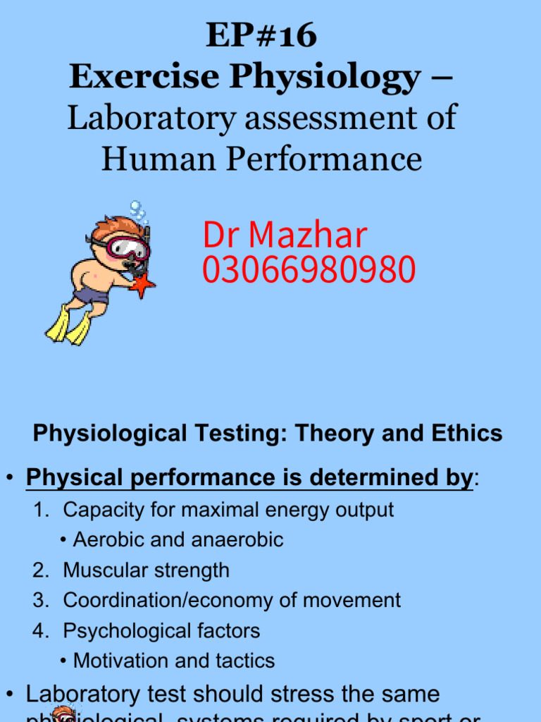 Laboratory Assessment of Human Performance | PDF | Sports Science ...