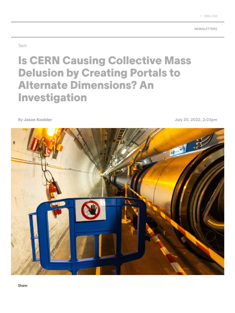 CERN and the Mandela Effect Explained | PDF | Quantum Mechanics | Physics