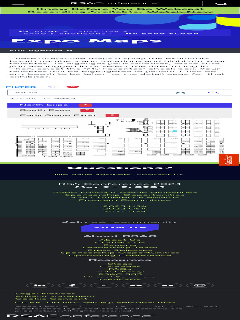 Expo Maps RSA Conference | PDF | Business