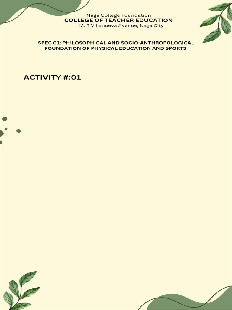Activity 1 | PDF