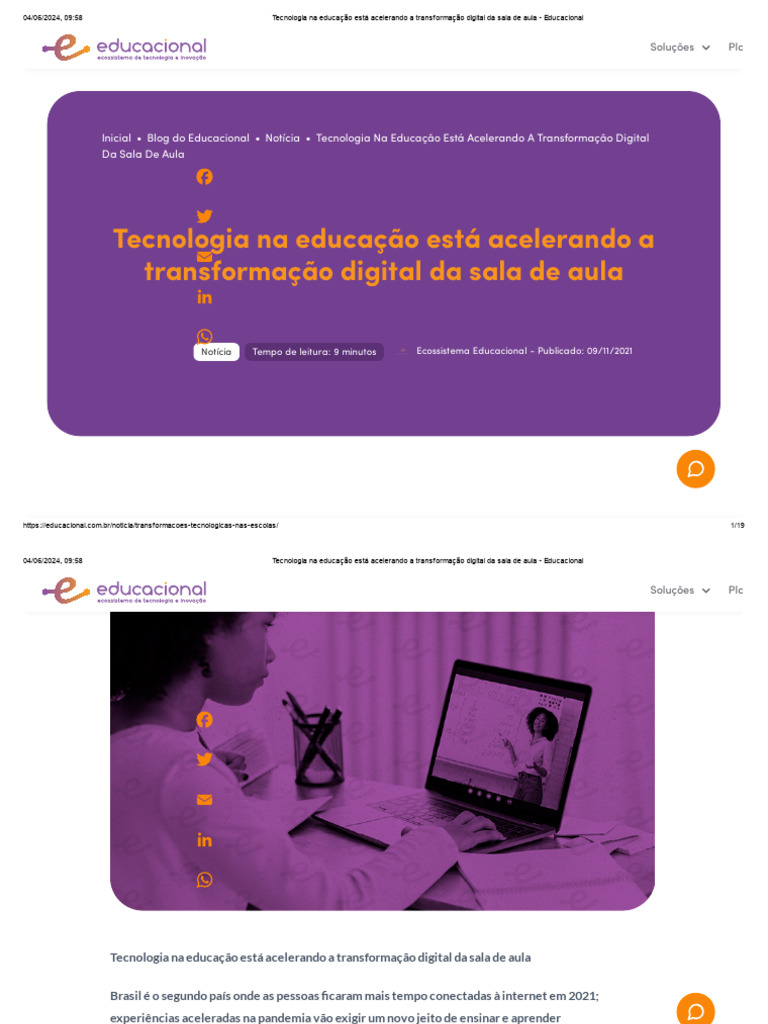 Tecnologia Na Educação Está Acelerando A Transformação Digital Da Sala ...
