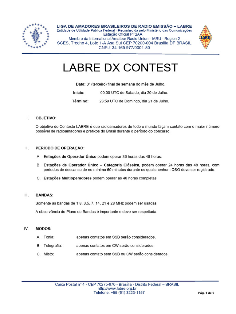 Regulamento Labre Conteste 3ptbr | PDF