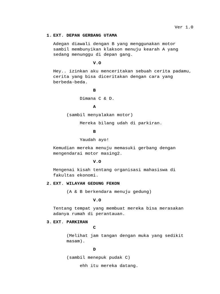 Script Ver 1 | PDF