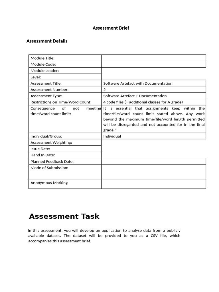 Programming Assig | PDF